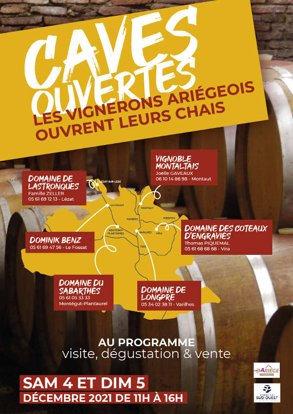 Caves Ouvertes, les vignerons ariégeois ouvrent leurs chais