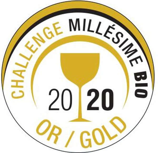 Médaille d\'or concours du salon Millésime Bio 2020