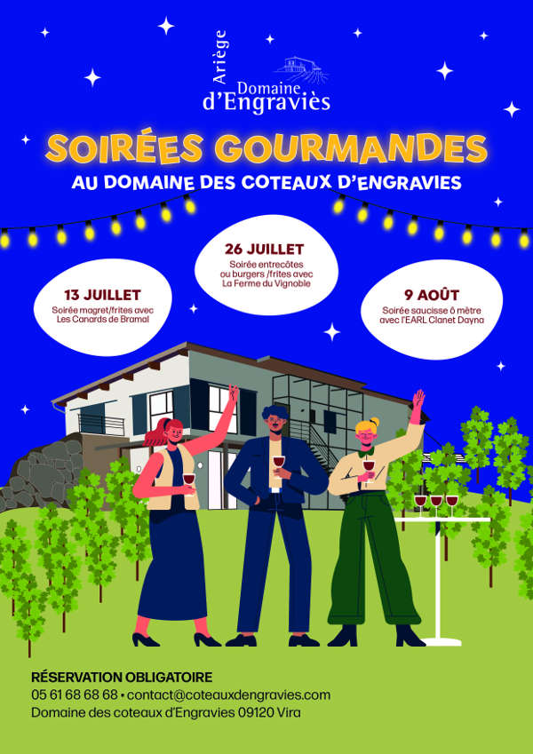 Soirées gourmandes été 2024