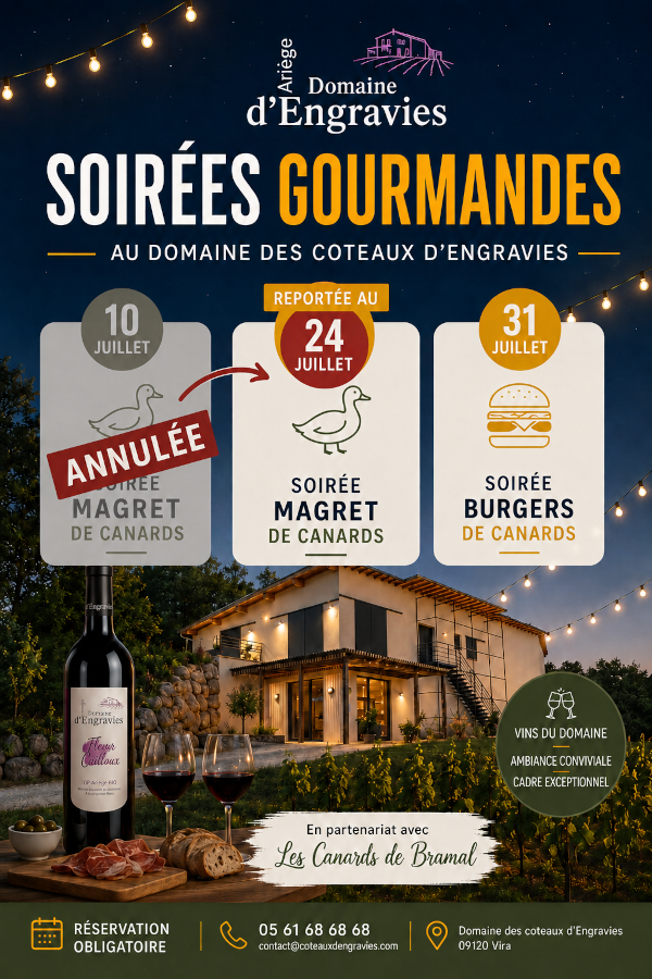 Soirées Gourmandes été 2026